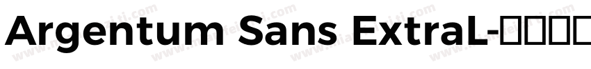 Argentum Sans ExtraL字体转换
